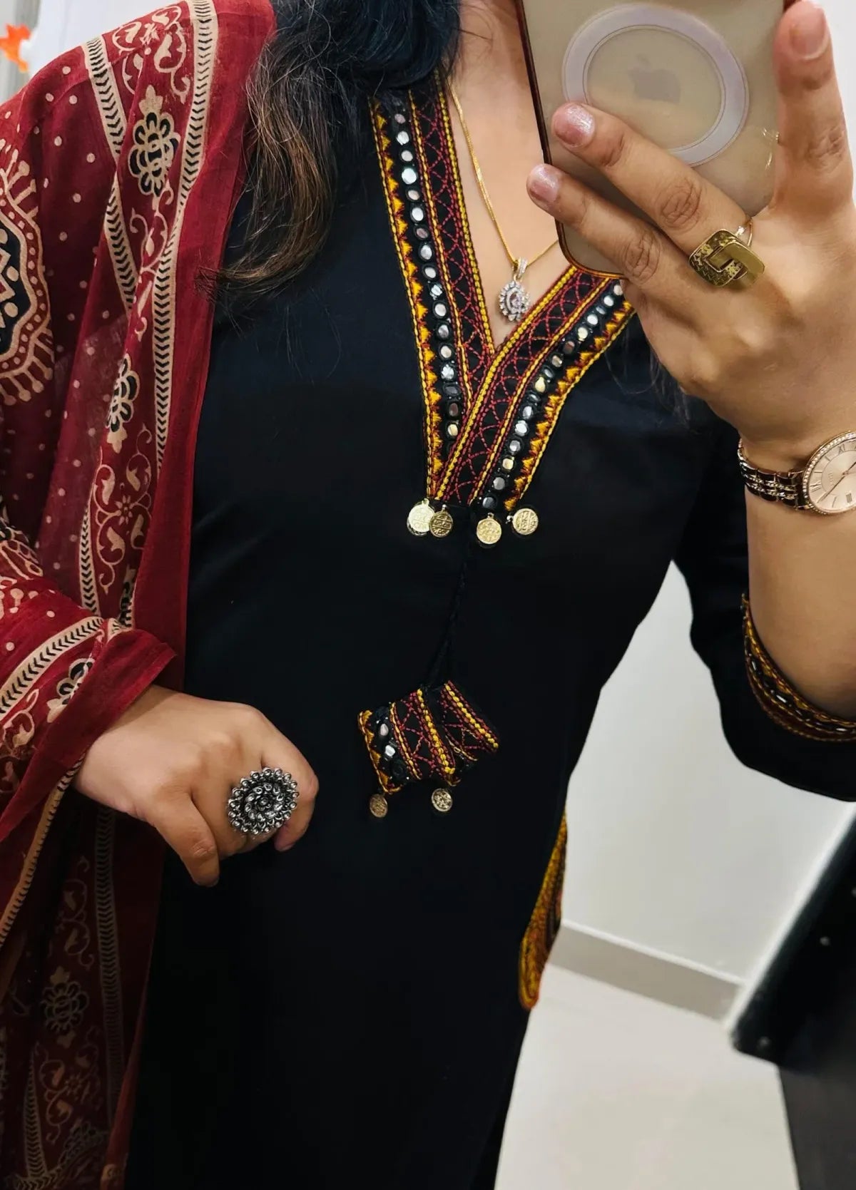 Premium Heavy Rich Dhabu Cotton Aline Suit