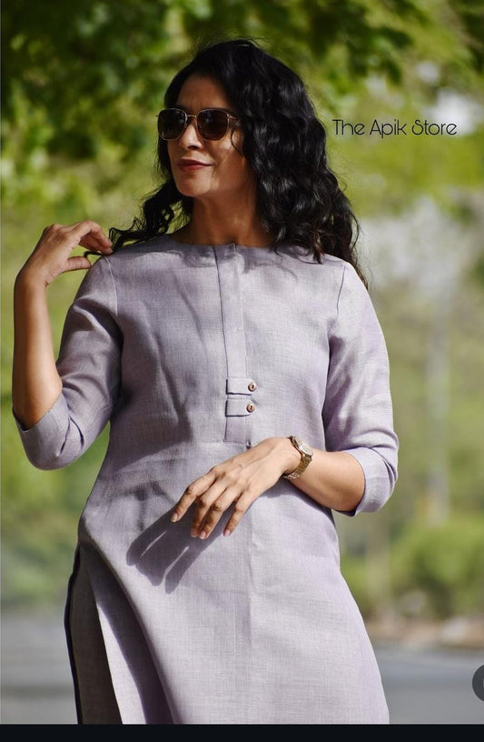 Premium Cotton Slub Top with Plazzo